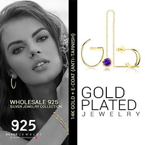 14K Gold Plated Silver Jewelry image