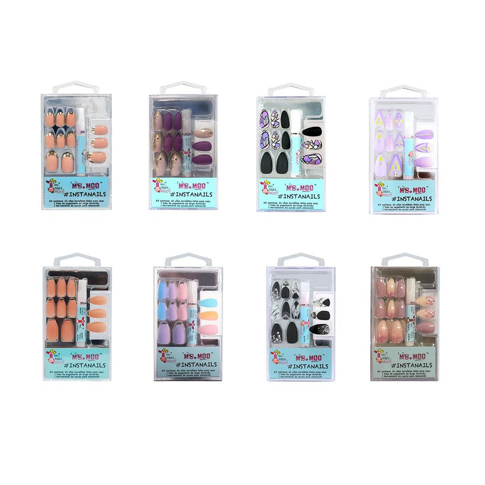 Pretty Women Nails w/Glue Assorted (SPANISH) image
