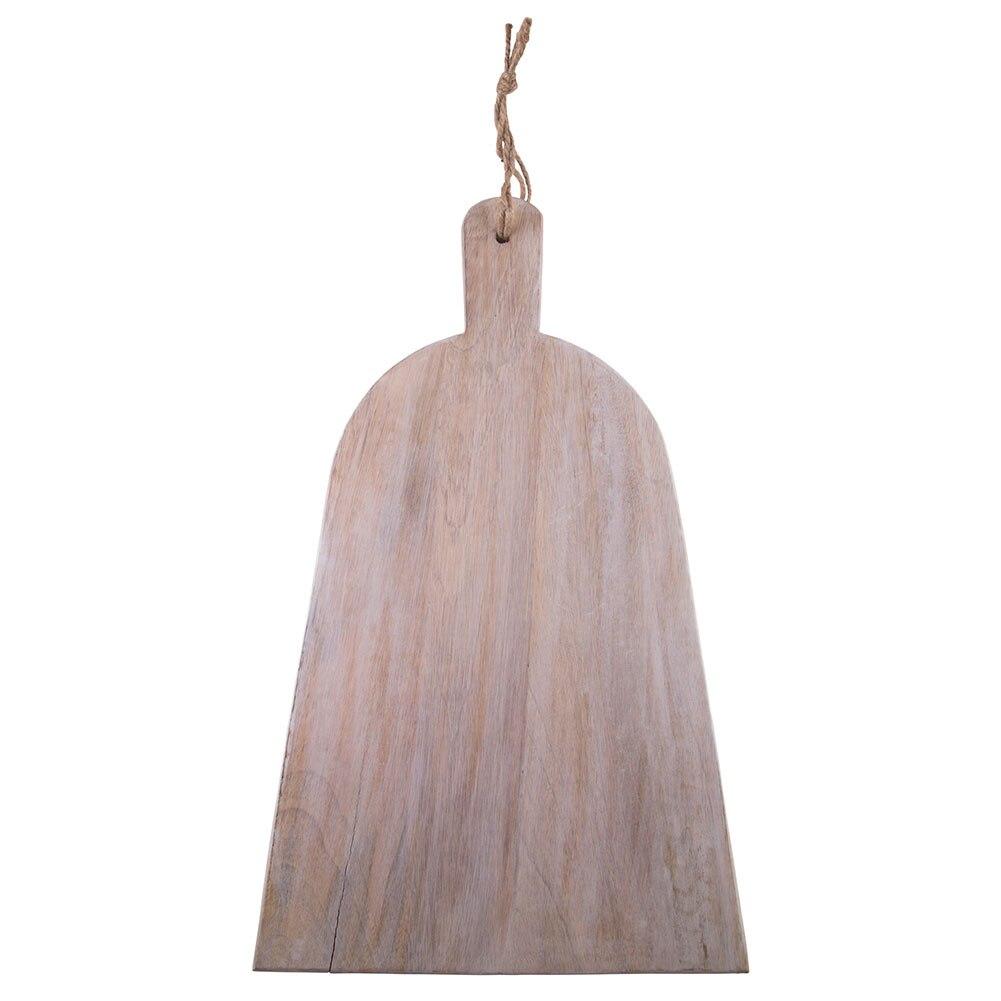 Rustic Accents Mango Wood Cutting Board Dress Shape 20"x11.75" Made In India image