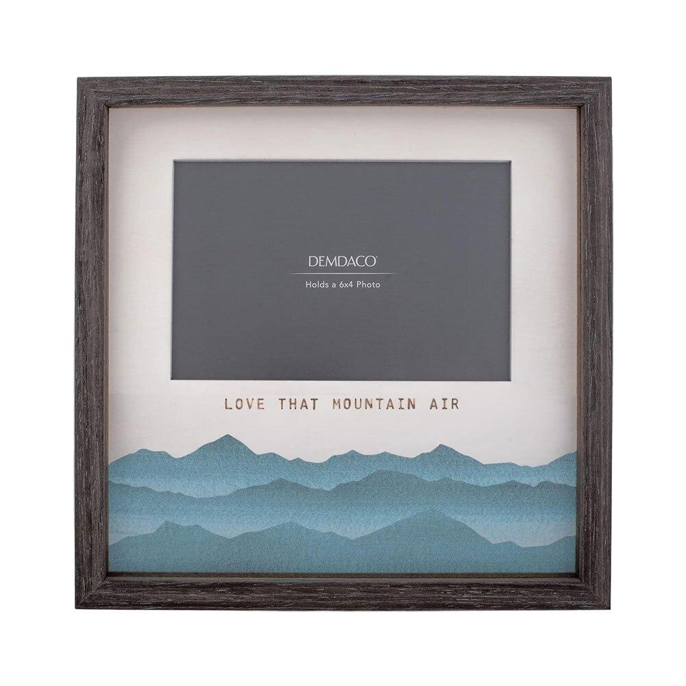 Demdaco Love that Mountain Air 6x4 Photo Frame, Overall Size 9.5"x9.5" NO ONLINE SALES image