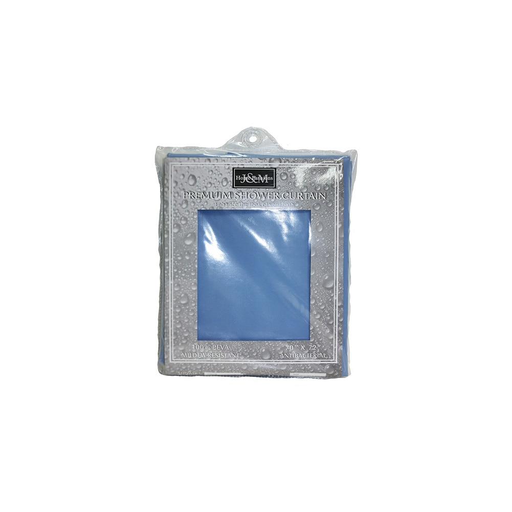 J&M Antibacterial Mildew Resistant Shower Curtain, PEVA 70"x72" Slate Blue image