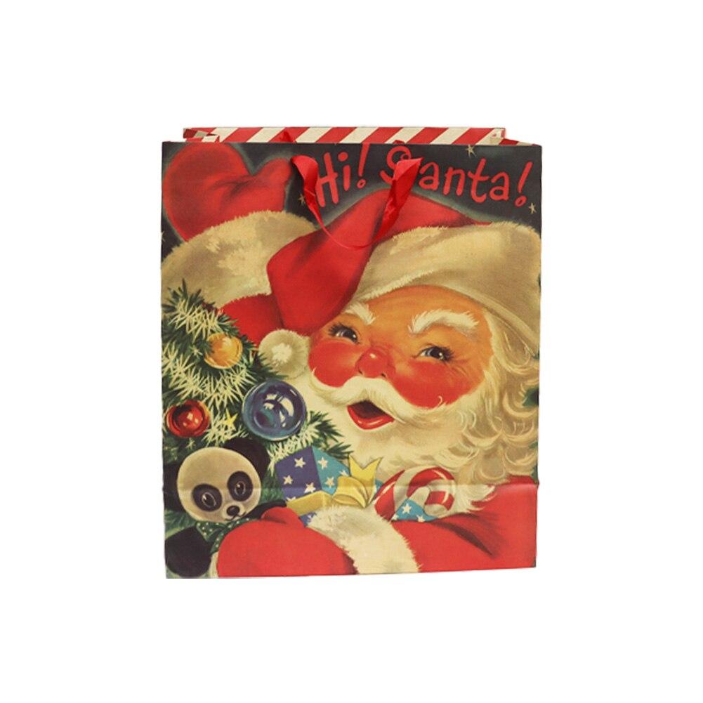 Blueink Hi Santa Christmas Gift Bag, Paper, 16" x8"x20"H image