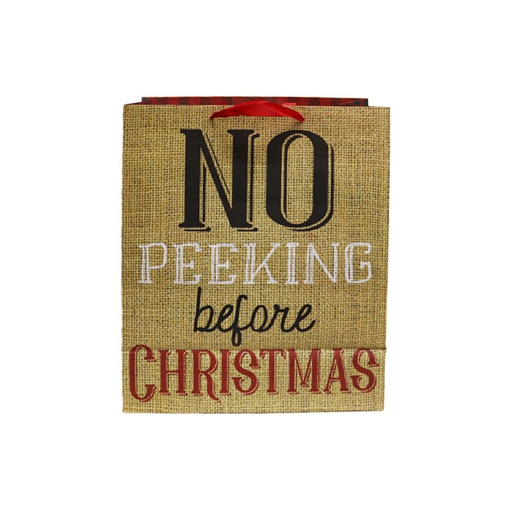 Blueink No Peeking Jumbo Christmas Gift Bag, Paper, 16" x8"x20"H image