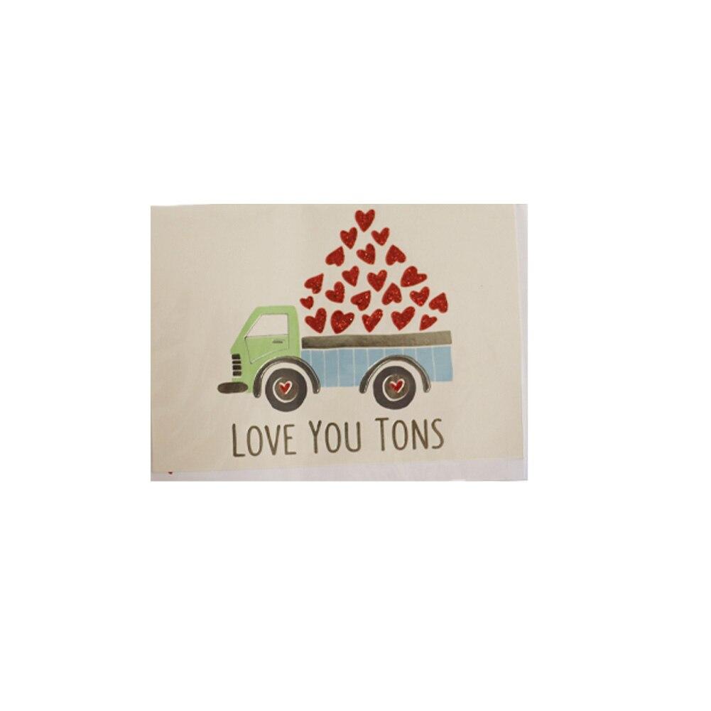 Blueink Loads of Love Valentine's Day Folded Greeting Card w/Envelope, 5"x7" image