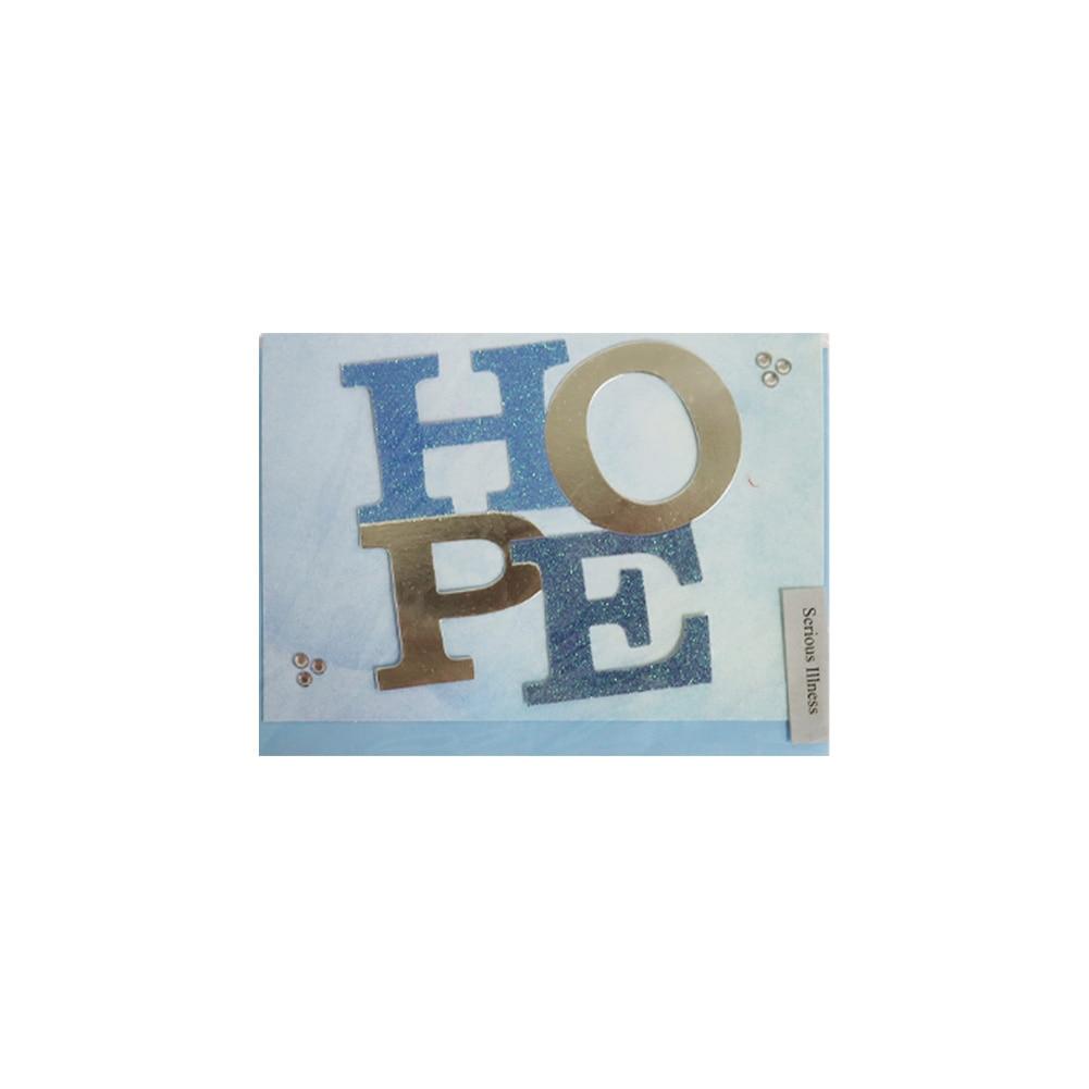 Blueink Hope Serious Illness Folded Greeting Card w/Envelope, 5"x7" image