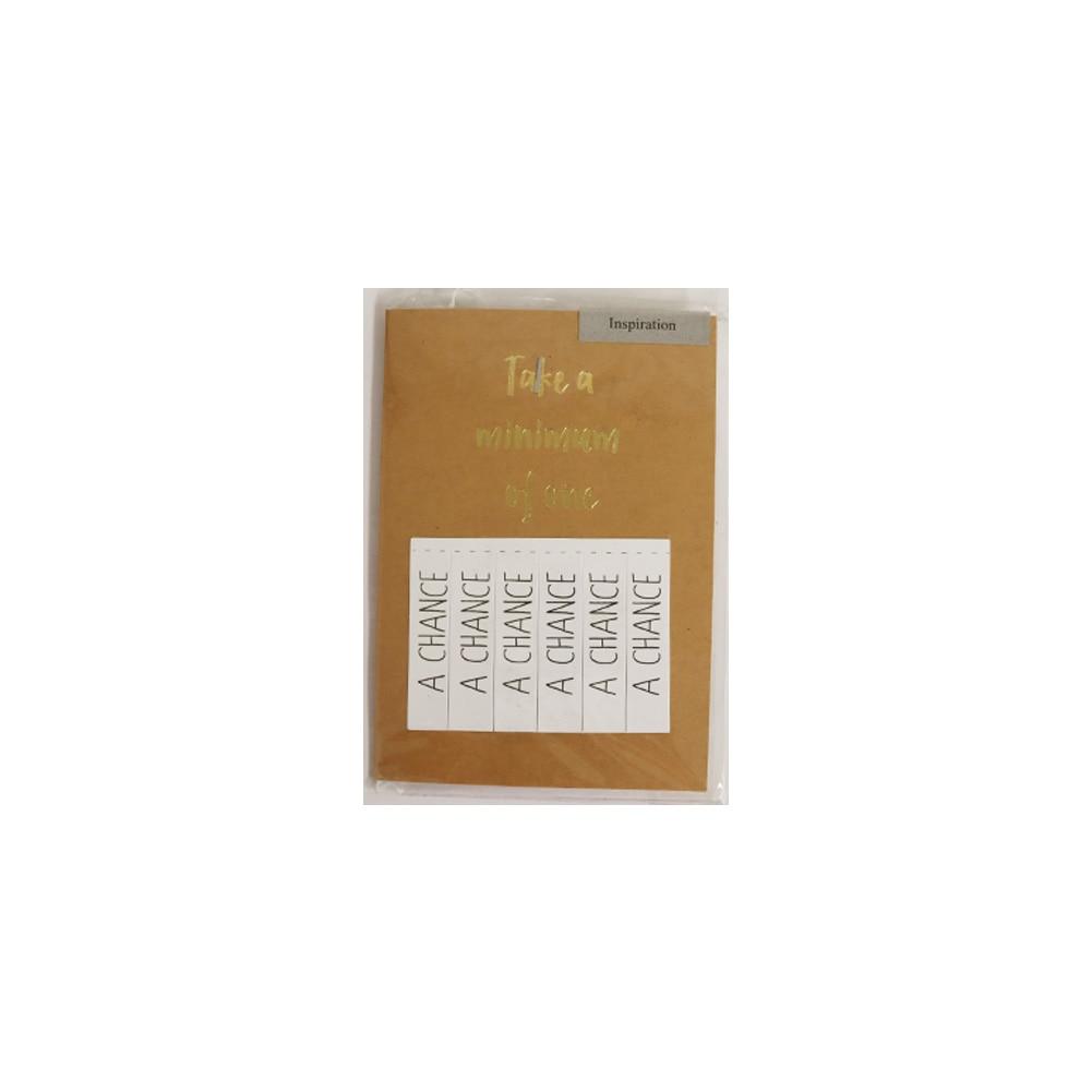 Blueink Take A Chance Inspirational Folded Greeting Card w/Envelope, 5"x7" image