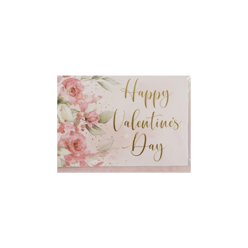 Blueink Happy Valentine's Day Folded Greeting Card w/Envelope, 5" x7" image