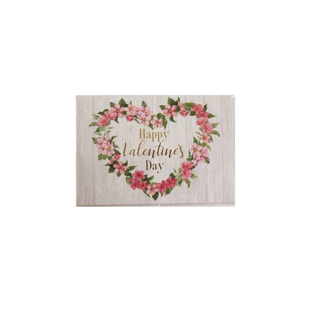 Blueink Loving Wreath Valentine's Day Folded Greeting Card w/Envelope, 5"x 7" image