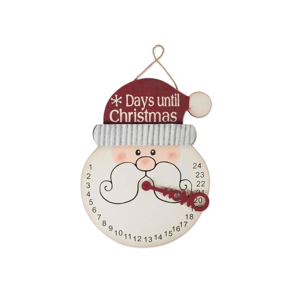 DII Christmas Advent Wooden Countdown Calendar, 16.5x12.75", Santa Beard image
