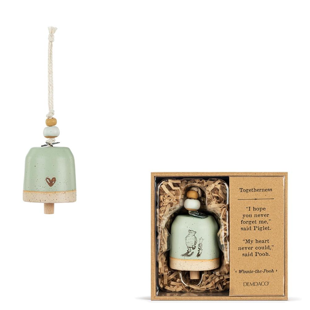 Demdaco Togetherness Mini Bell, Stoneware, 2"Dx2"H, Hanging Height 6.5" NO ONLINE SALES image
