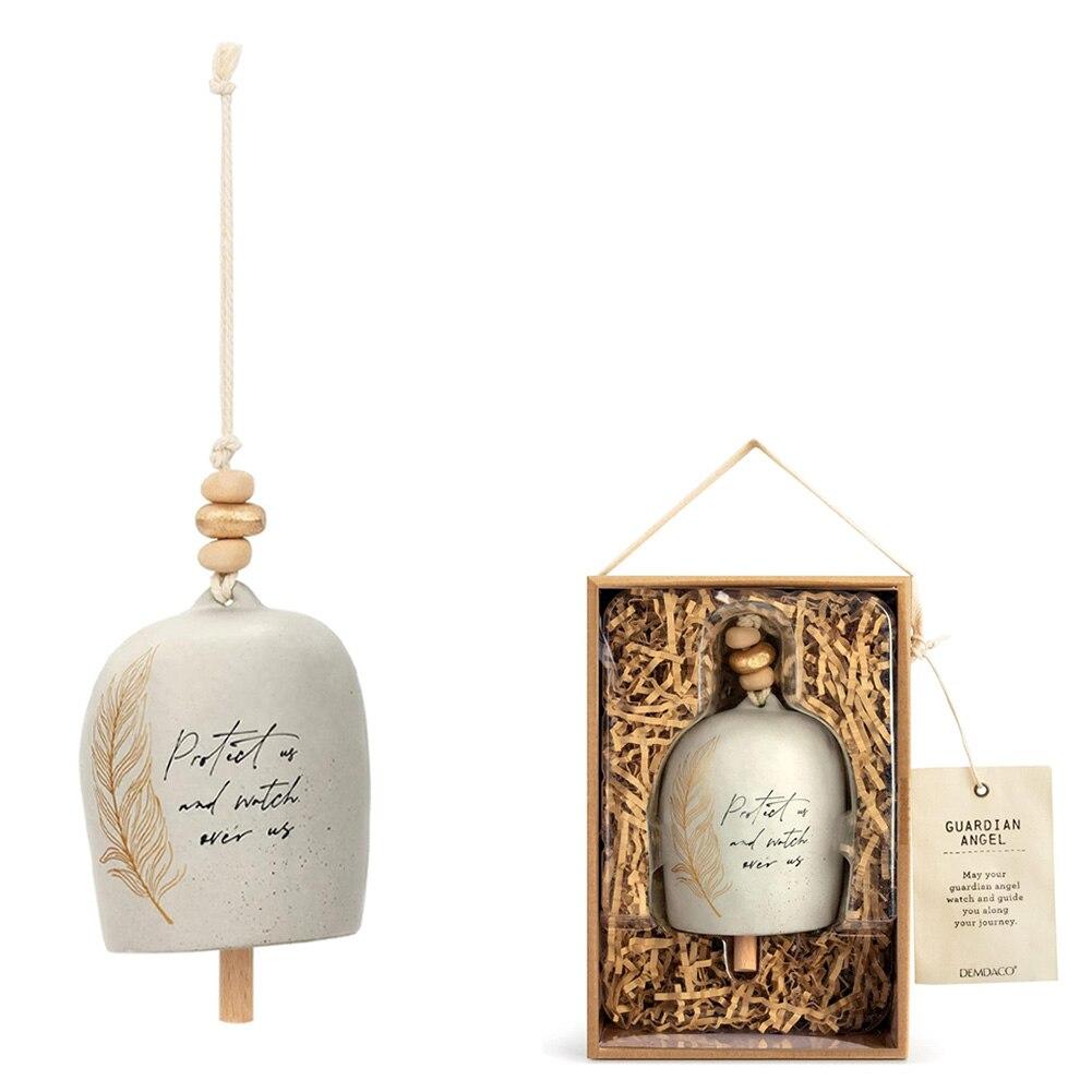 Demdaco Guardian Angel Inspired Bell, Stoneware, 3"Dx4.5"H, NO ONLINE SALES image