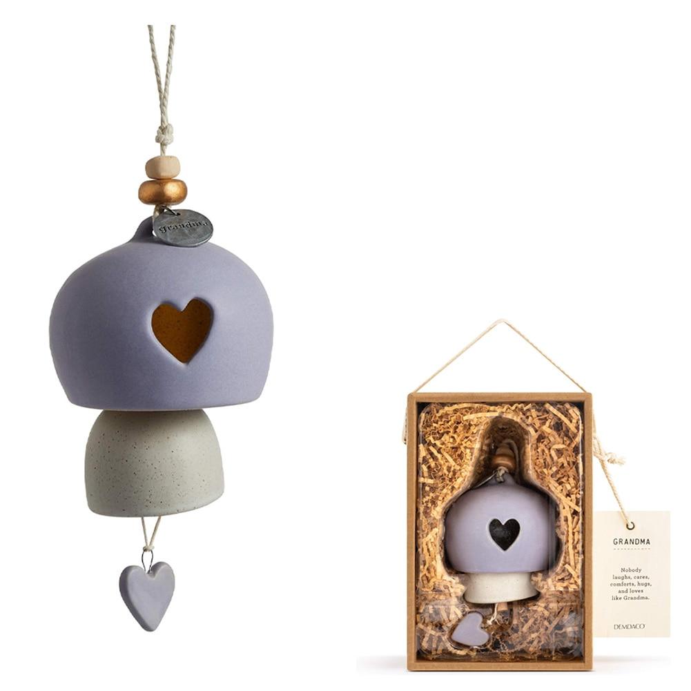 Demdaco Grandma Inspired Bell, Stoneware, 4"Dx5"H, Hanging Height 12" NO ONLINE SALES image