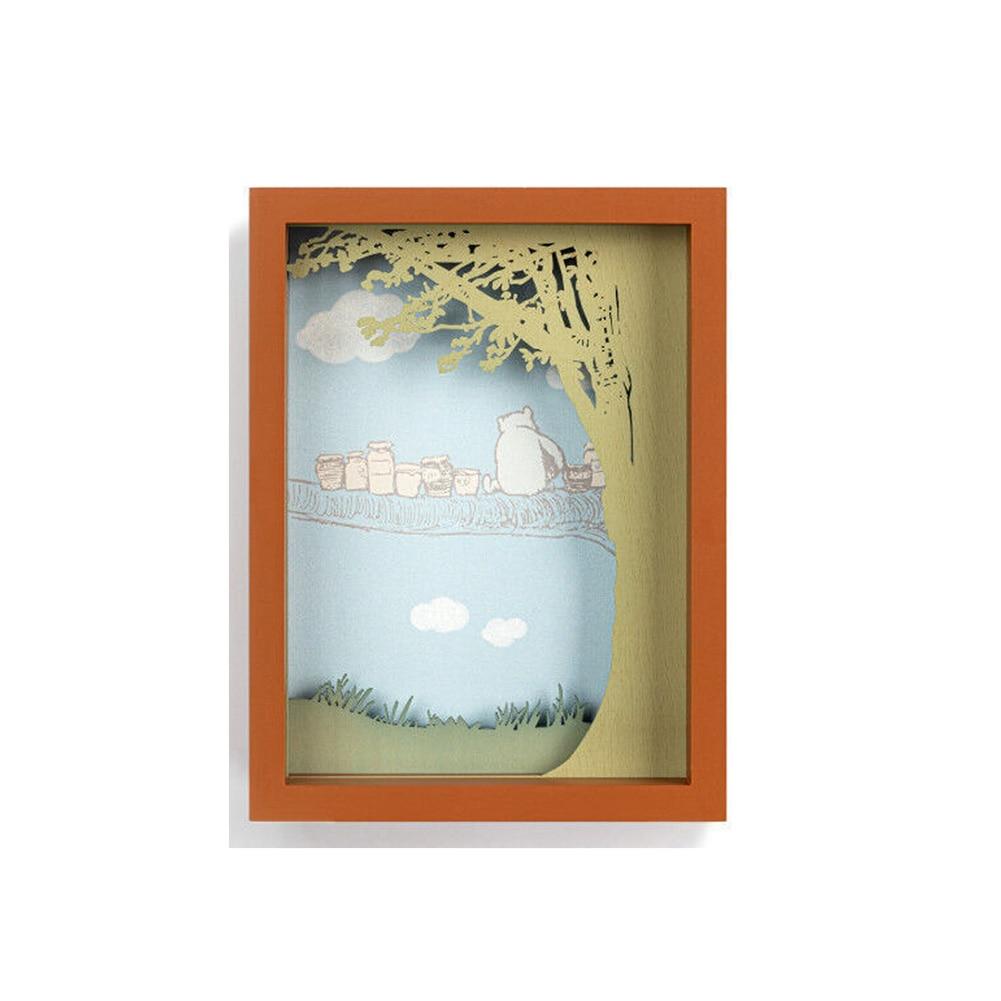 Demdaco Winnie-the-Pooh Honey Pots Shadow Box Frame, Wood, 6.4"x3"x8"H NO ONLINE SALES image