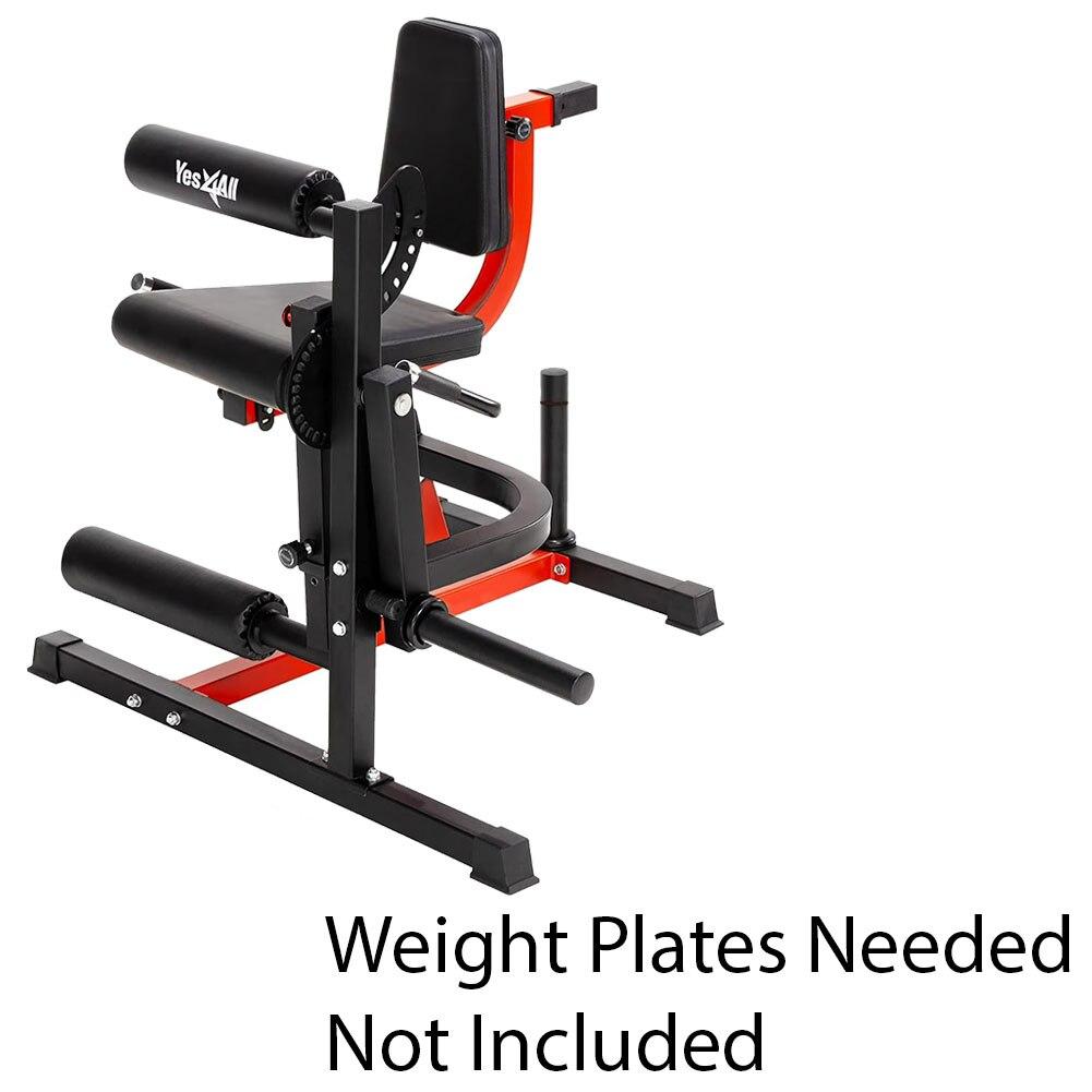 Yes 4 All Leg Extension/ Curl Machine, Metal, Black/Red Max 350lb Capacity NO ONLINE SALES image