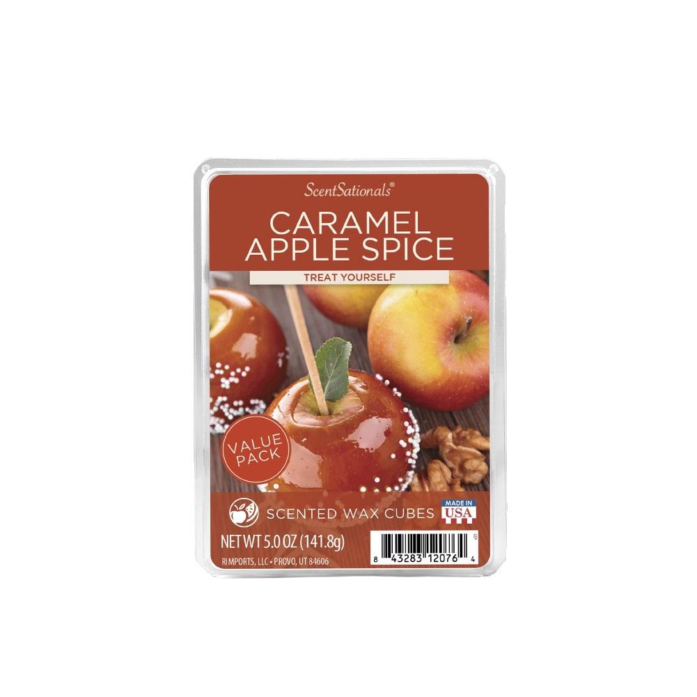 ScentSatationals Scented Wax Cubes, Caramel Apple Spice Value Pack 5oz image