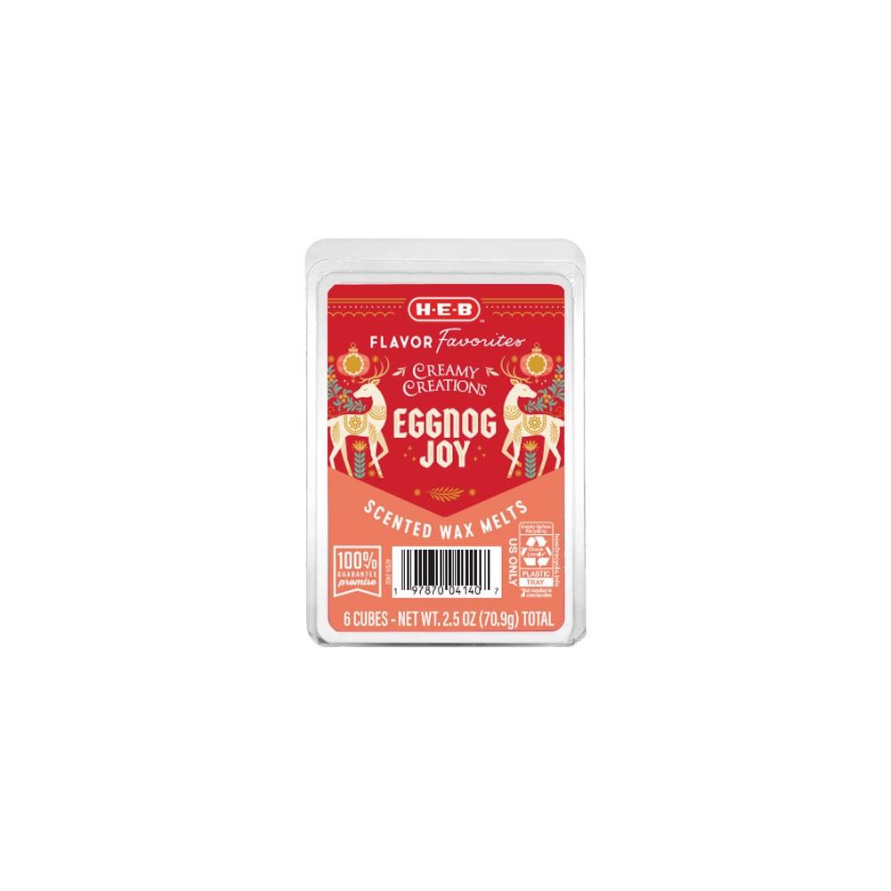 HEB Flavor Favorites Creamy Creations Scented Wax Melts, Eggnog Joy 2.5oz image