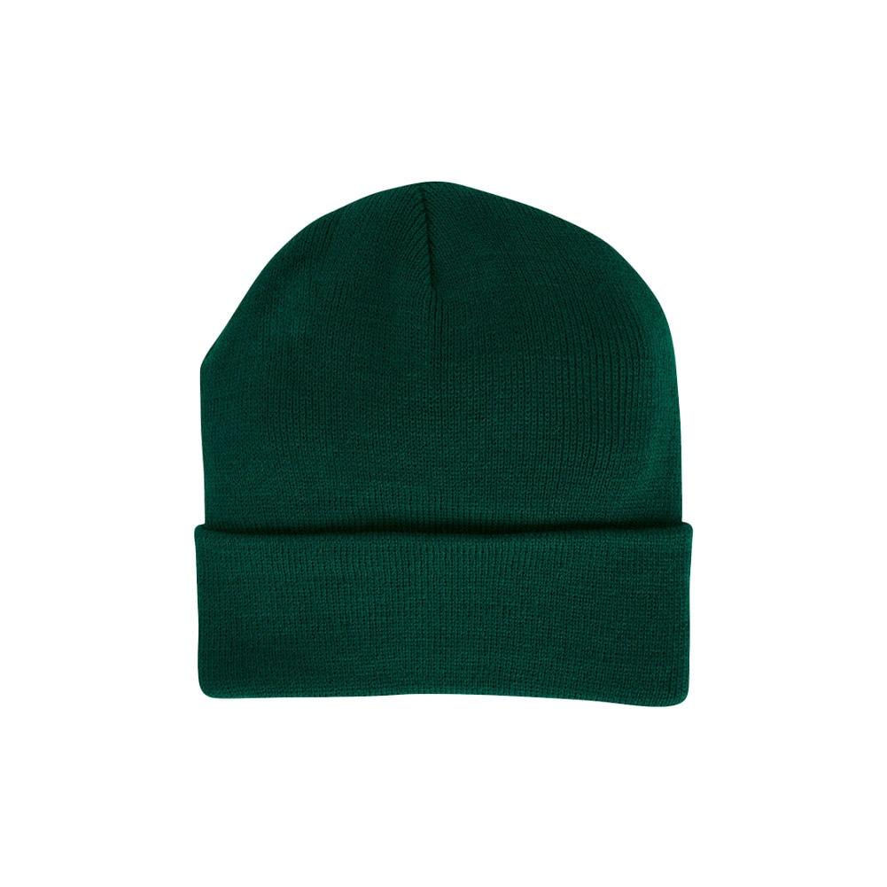 Generic Cuffed Winter Knit Hat, Hunter Green, Polyester/Cotton, One Size Fits Most image