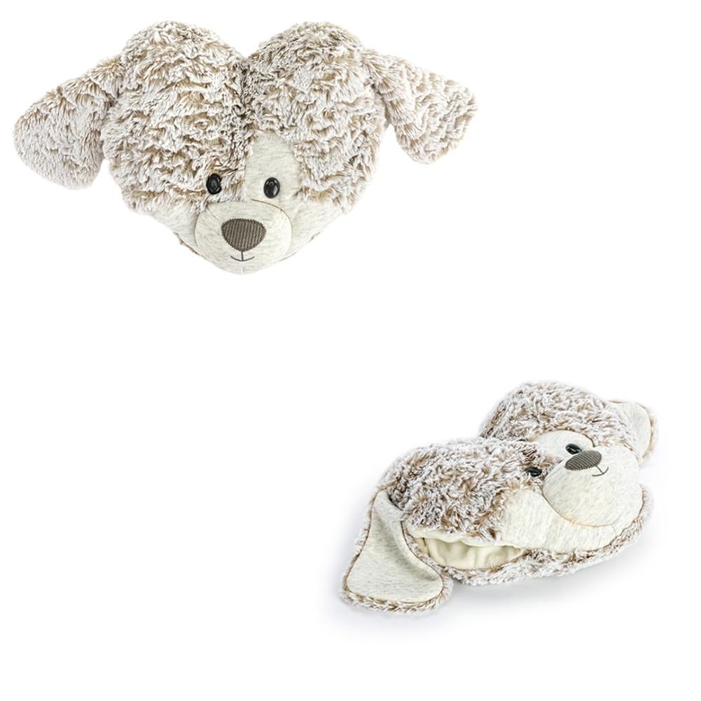 Demdaco Heartful Hugs Weighted Heart Plush Animal, Puppy, 10"x8"H NO ONLINE SALES image