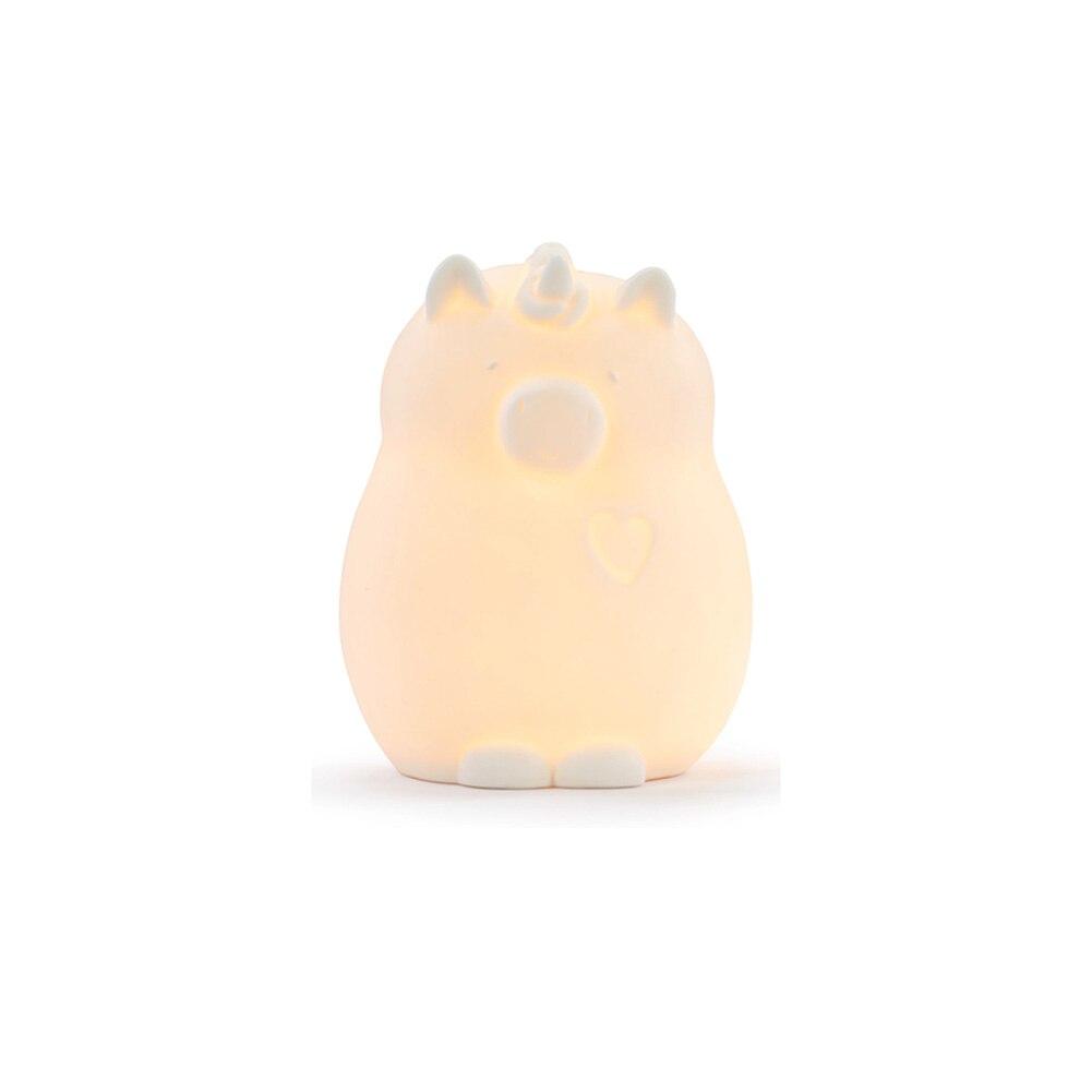 Demdaco Unicorn Ceramic LED Night Light, Remote w/Timer, Warm Light, 4x6"H NO ONLINE SALES image