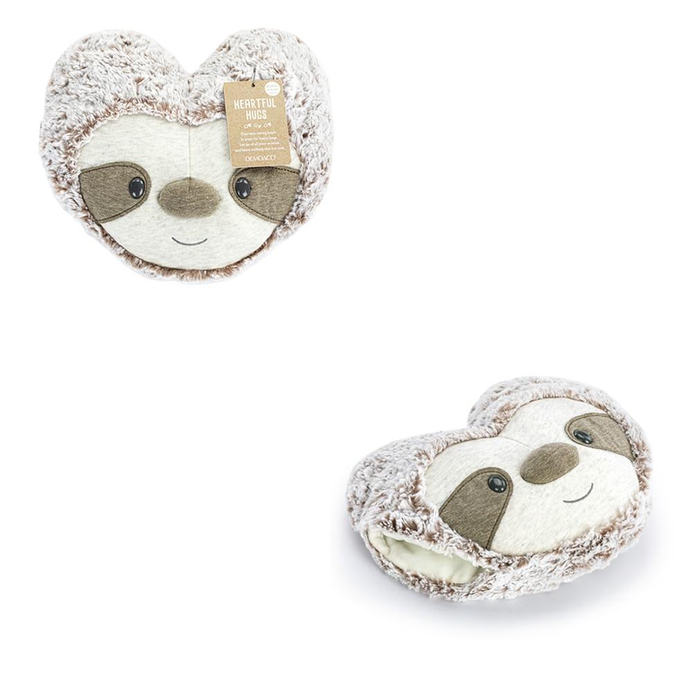 Demdaco Heartful Hugs Weighted Heart Plush Animal, Sloth, 10"x8"H NO ONLINE SALES image