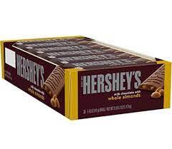 Hershey's Milk Chocolate With Almonds 1.45oz, 36ct image