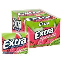 Extra Sweet Watermelon Gum 15pcs, 10ct image