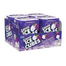ICE BREAKERS ICE CUBES Grape Gum 40pcs, 4ct image