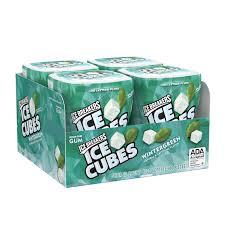 ICE BREAKERS ICE CUBES Wintergreen Gum 40pcs, 4ct image