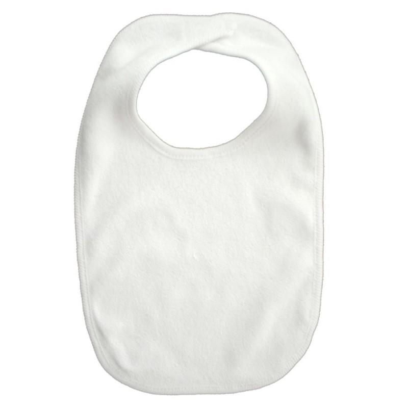 2- Ply Terry Bib White with White Trim