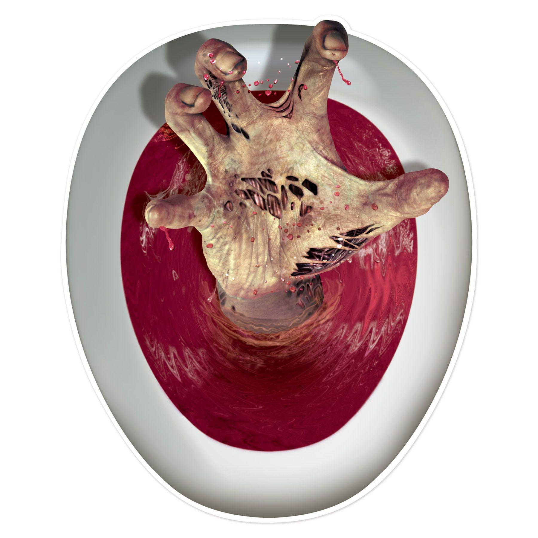 Zombie Hand Toilet Topper Peel 'N Place image