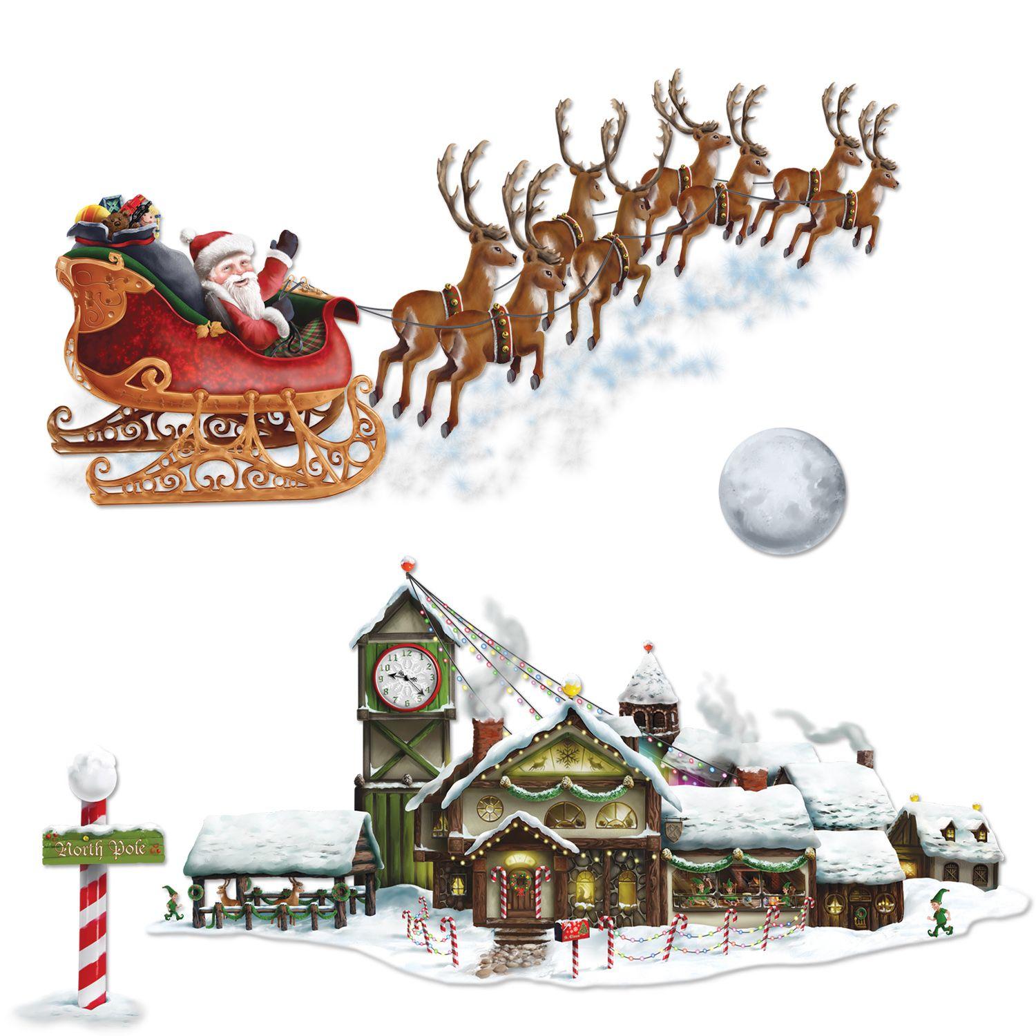 Santa's Sleigh & Workshop Props image