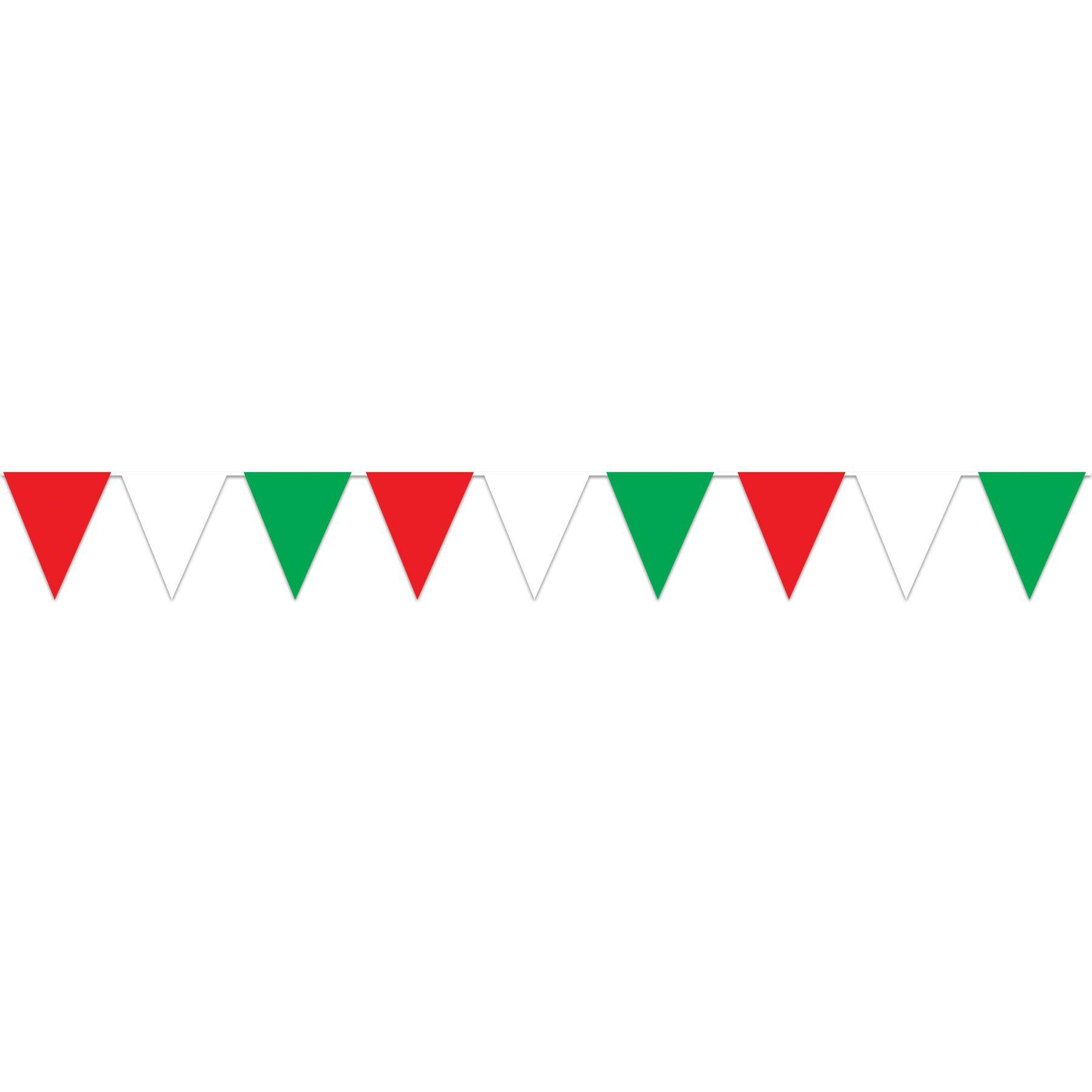 Red, White & Green Pennant Banner image