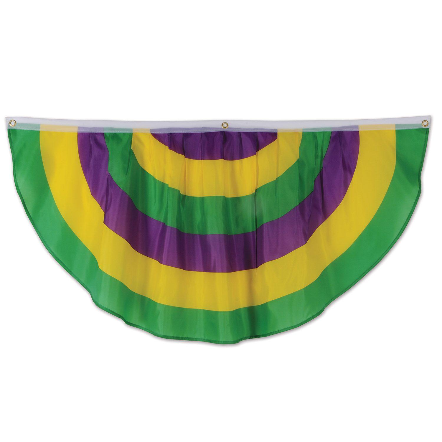 Mardi Gras Fabric Bunting image