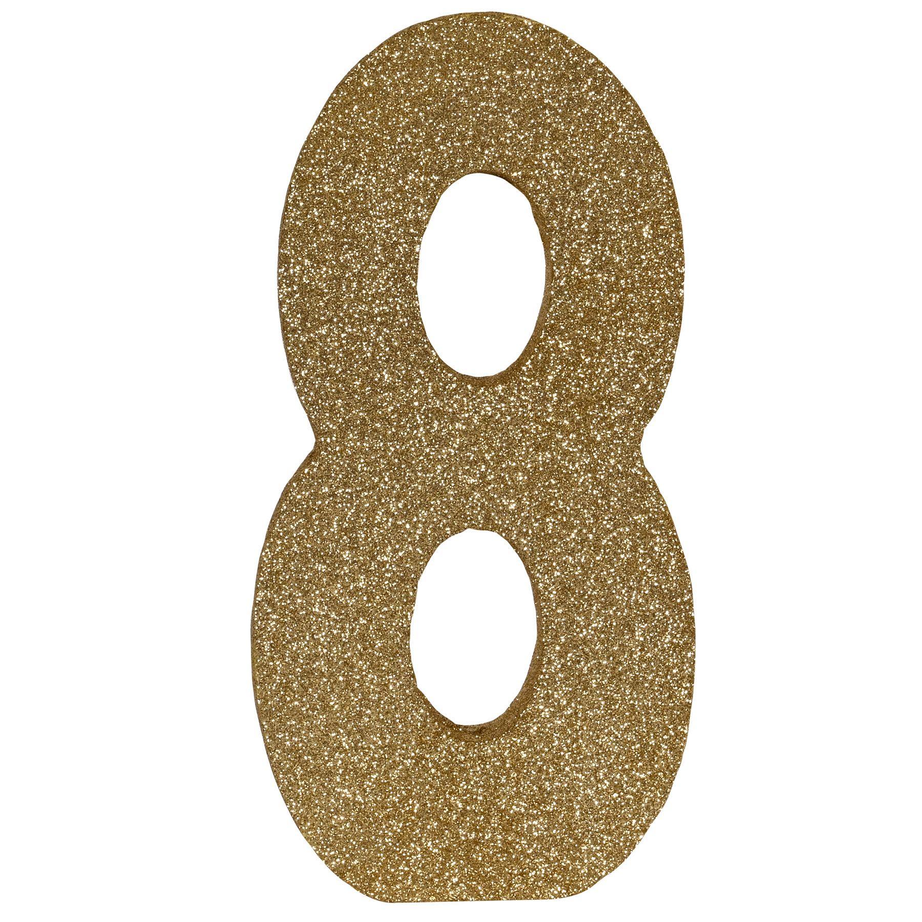 3-D Glittered "8" Centerpiece image