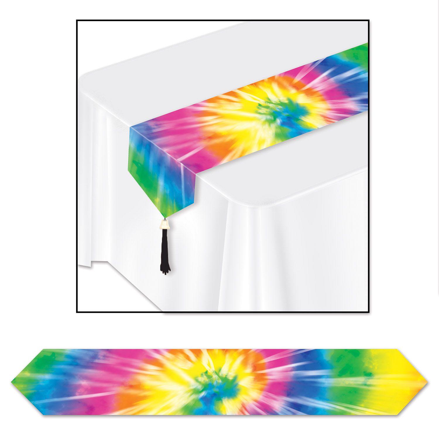 Printed Tie-Dyed Table Runner image