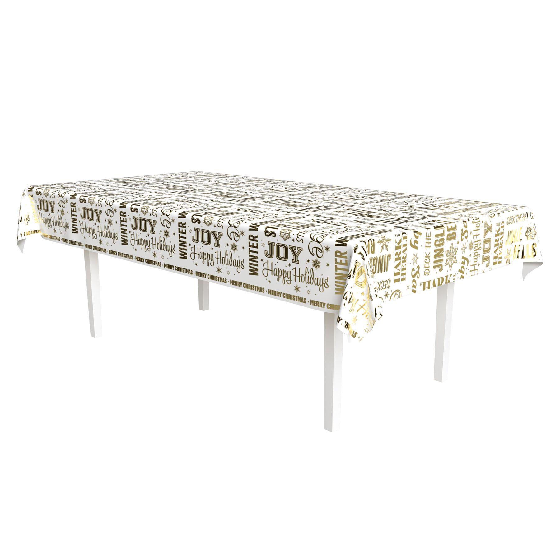 Metallic Holiday Expressions Tablecover image