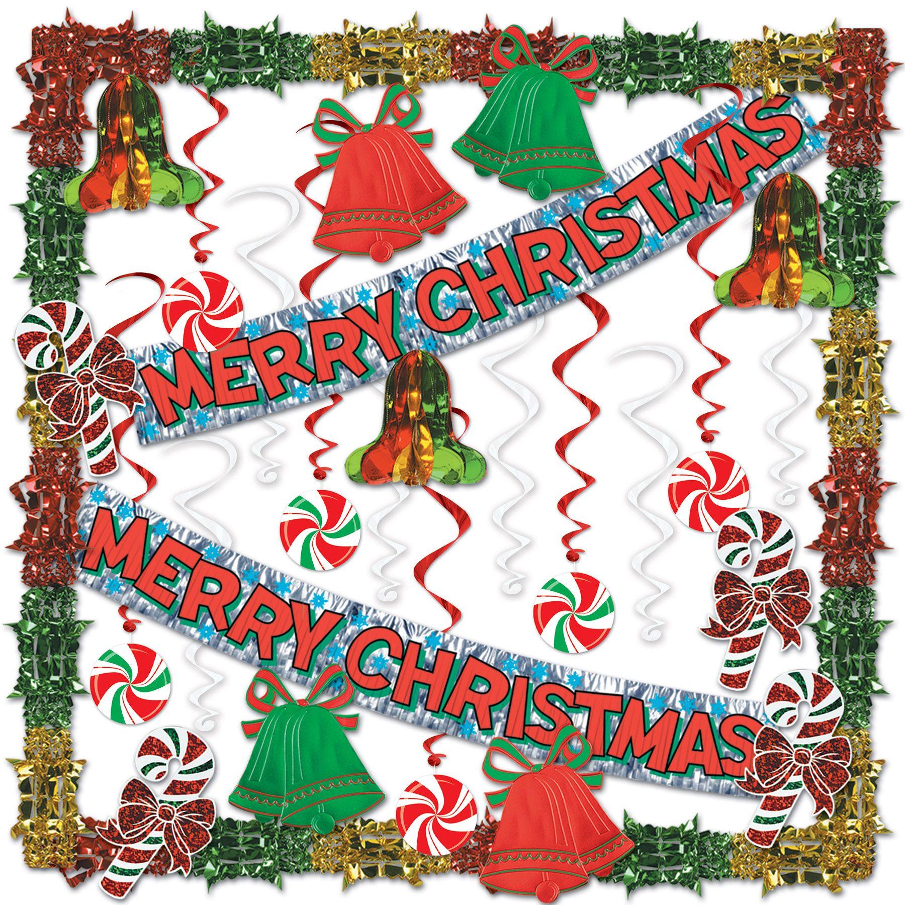 Merry Christmas Metallic Decorating Kit image