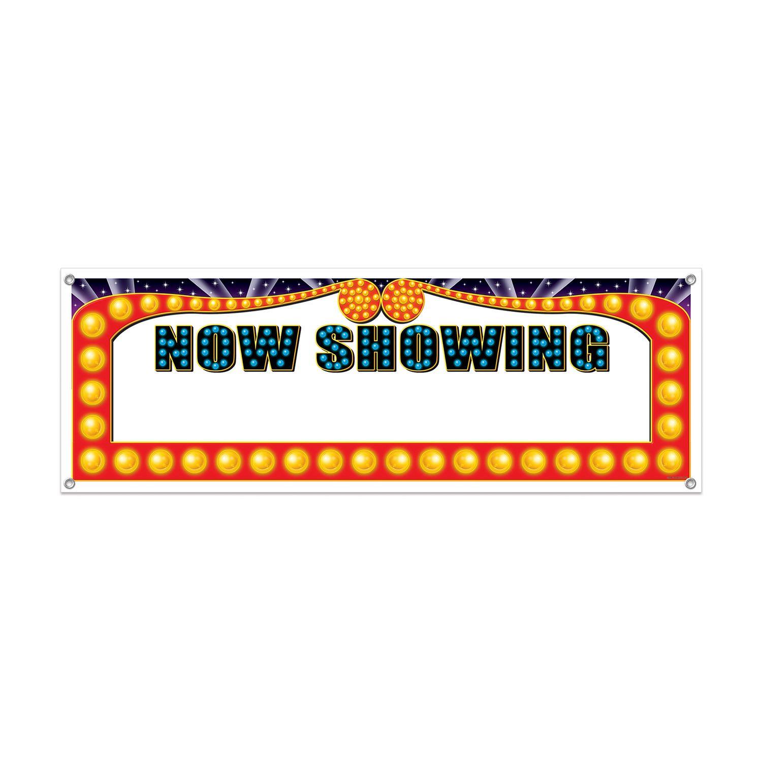 Now Showing Sign Banner image
