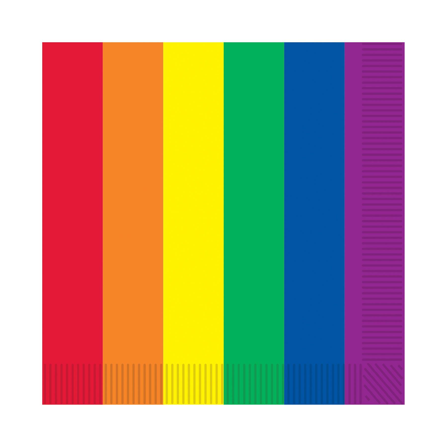 Rainbow Beverage Napkins image