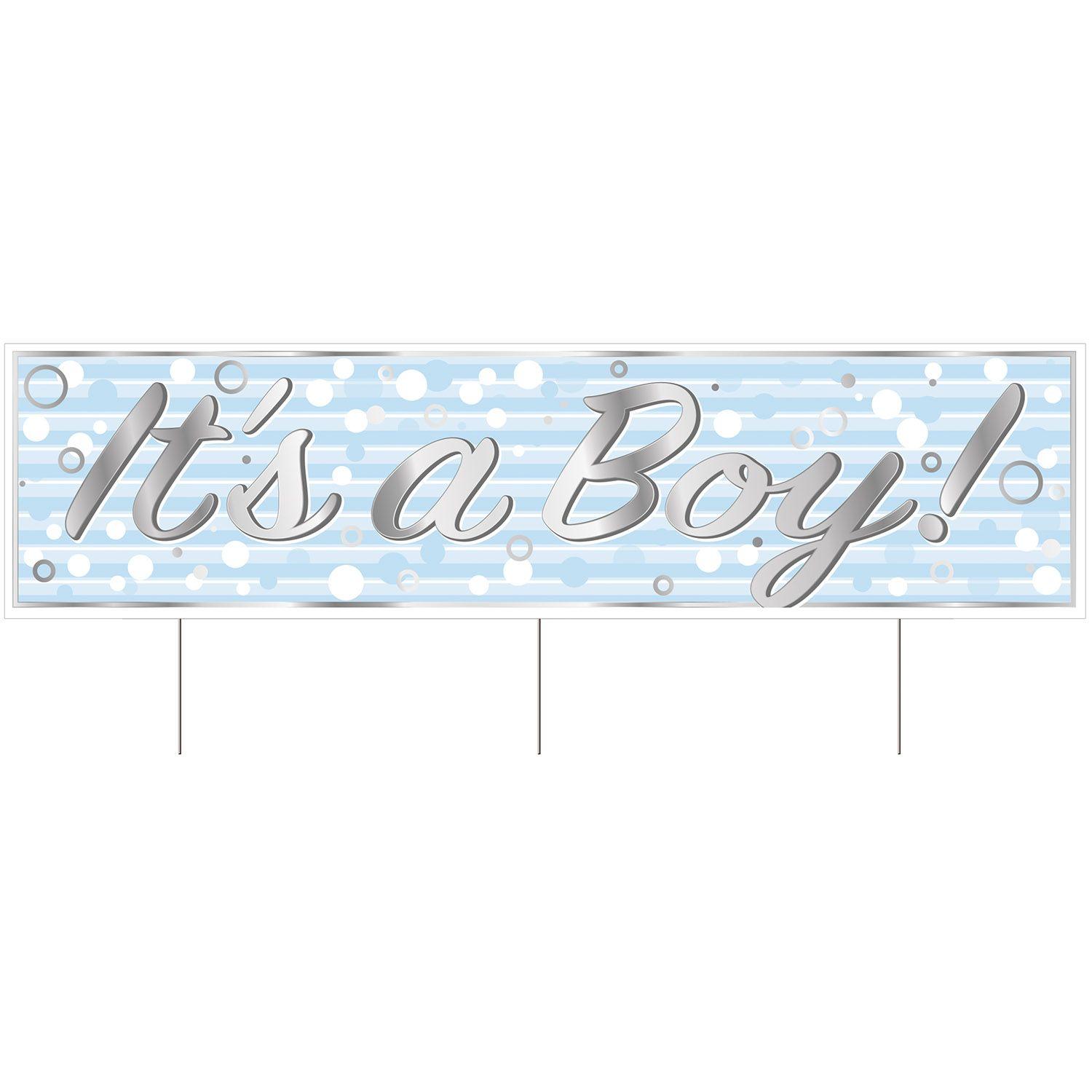 Plastic Jumbo It's A Boy! Yard Sign image