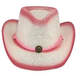 Pink Shade Kid White Western Cowboy Hat image