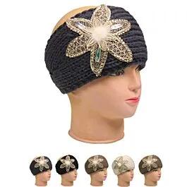 Winter Headbands with Flower for Women image