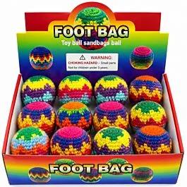 Bulk Crochet Footbags - Zigzag Pattern Kick Balls image