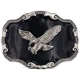 Eagle Belt Buckles on Black Background