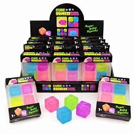Faux Gem Cube Squishy Stress Toy image