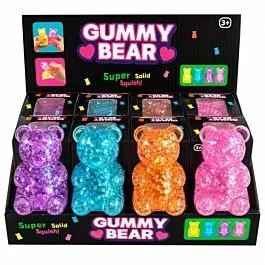 Gummy Bear Squishy Love Glitter Stress Toy image
