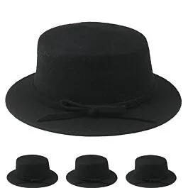 Black Wool Winter Bucket Hats for Women image