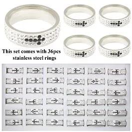 Stainless Steel Rings Set image