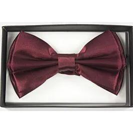 Burgundy Color Adult Bowtie image