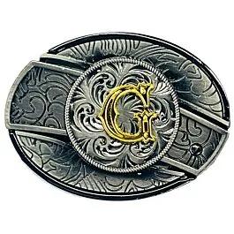 Hidden Knife Belt Buckle - Initial G Design (Preorder) image